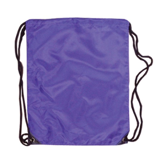 Purple Nylon Drawstring Backsacks